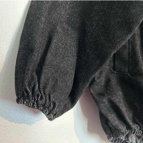 Bamboo Long Sleeve Black Denim Bubble Romper – Toddler Girl Size 2 - Picture 3 of 7